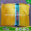 Bolso de red de monofilamento de color amarillo HDPE Ginger / bolsa de malla de leno para jengibre